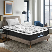 Home Bedding Como Euro Top Pocket Spring Mattress 32cm Thick King Single mattresses Kings Warehouse 