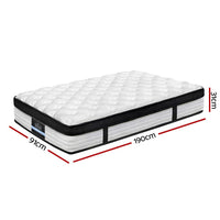 Home Bedding Devon Euro Top Pocket Spring Mattress 31cm Thick Single mattresses Kings Warehouse 