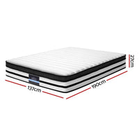 Home Bedding DOUBLE Size Bed Mattress Euro Top Pocket Spring Foam 27CM mattresses Kings Warehouse 