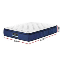 Home Bedding Franky Euro Top Cool Gel Pocket Spring Mattress 34cm Thick Queen mattresses Kings Warehouse 