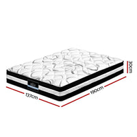 Home Bedding Mykonos Euro Top Pocket Spring Mattress 30cm Thick Double mattresses Kings Warehouse 