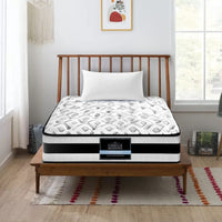 Home Bedding Rumba Tight Top Pocket Spring Mattress 24cm Thick Single mattresses Kings Warehouse 