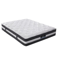 Home Double Mattress Bed Size 7 Zone Pocket Spring Medium Firm Foam 30cm