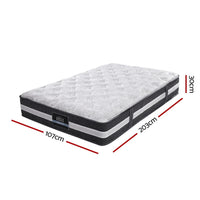 Home King Single Mattress Bed Size 7 Zone Pocket Spring Medium Firm Foam 30cm Kings Warehouse 