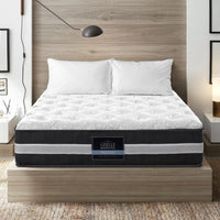 Home Queen Mattress Bed Size 7 Zone Pocket Spring Medium Firm Foam 30cm mattresses Kings Warehouse 