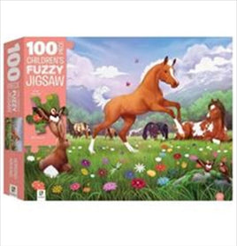 Horsing Around: Fuzzy Jigsaw 100 Piece Kings Warehouse 