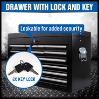 HORUSDY 10-Drawer Tool Box Chest Toolbox Lockable Drawer Cabinet Garage Storage Kings Warehouse 