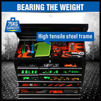 HORUSDY 10-Drawer Tool Box Chest Toolbox Lockable Drawer Cabinet Garage Storage Kings Warehouse 