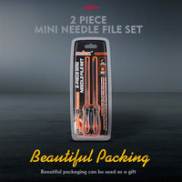 HORUSDY 2Pc 6.1" Flat Mini Needle File Set Metal Wood Carving Carpentry Tool Kings Warehouse 