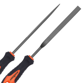 HORUSDY 2x Mini Sharp Flat Steel File Metal Wood Carving Carpentry Tool Durable Kings Warehouse 