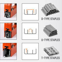 HORUSDY 3in1 Staple Gun Heavy Duty Stapler Fastener Tool Tacker free Staples Kings Warehouse 
