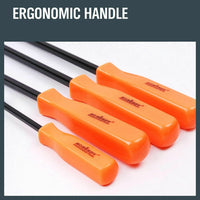 Horusdy 4Pc Steel Pry Bar Set Heavy Duty Mechanic Crowbar Car 4" 7" 12" 17-1/2" Kings Warehouse 