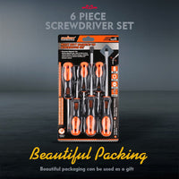 HORUSDY 6Pc Magnetic Screwdriver Set Non-slip Handle Phillips Slotted Tool New Kings Warehouse 