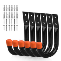 HORUSDY 6Pc Wall Mount Garage Hooks Set Heavy Duty Steel Storage Rack Hanger Kings Warehouse 