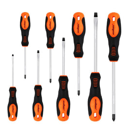 HORUSDY 8Pc Magnetic Screwdriver Set Non-slip Handle Phillips Slotted Tool New Kings Warehouse 