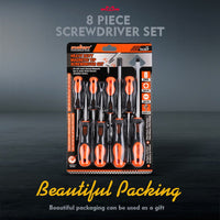 HORUSDY 8Pc Magnetic Screwdriver Set Non-slip Handle Phillips Slotted Tool New Kings Warehouse 