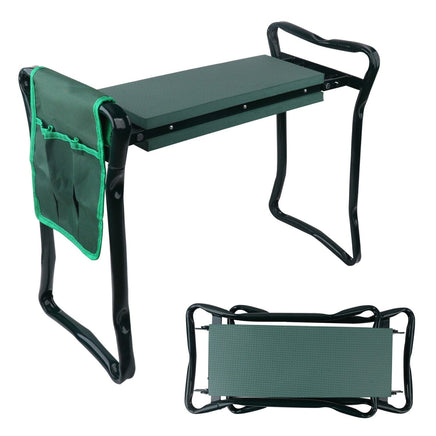 HORUSDY Garden Kneeler Bench Foldable Stool Knee Soft Pad Seat with Tool Pouch Kings Warehouse 