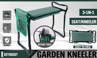 HORUSDY Garden Kneeler Bench Foldable Stool Knee Soft Pad Seat with Tool Pouch Kings Warehouse 