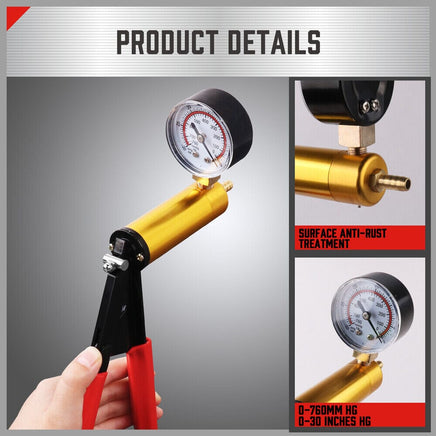 HORUSDY Hand Held Vacuum Pump Brake Bleeder Pressure Tester Vacuum Gauge Kit Kings Warehouse 