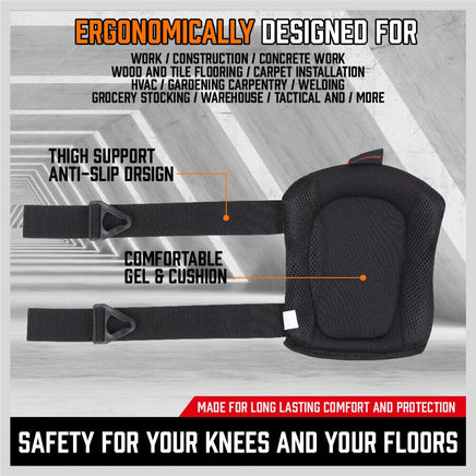HORUSDY Knee Pads Work Safety Senior Gel Cushion High Density Foam Padding Pair Kings Warehouse 