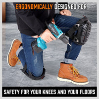 HORUSDY Knee Pads Work Safety Senior Gel Cushion High Density Foam Padding Pair Kings Warehouse 
