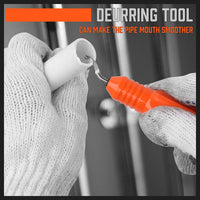 HORUSDY PVC Ratchet Cutter 64mm 2 - 1/2" Deburring Tool Rubber Handle Hand Tool Kings Warehouse 