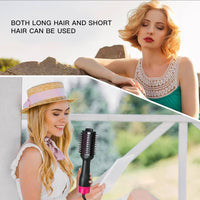 Hot Air One-Step Hair Dryer Negative Ion Anti-Frizz Blowout for Drying,Straightening, Curling and Volumizer (AU Plug) Kings Warehouse 