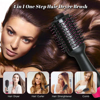 Hot Air One-Step Hair Dryer Negative Ion Anti-Frizz Blowout for Drying,Straightening, Curling and Volumizer (AU Plug) Kings Warehouse 