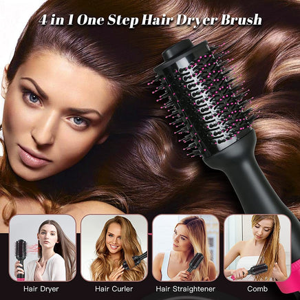 Hot Air One-Step Hair Dryer Negative Ion Anti-Frizz Blowout for Drying,Straightening, Curling and Volumizer (AU Plug) Kings Warehouse 