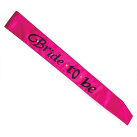 Hot Pink Bride To Be Flashing Sash Kings Warehouse 