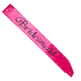 Hot Pink Bridesmaid Flashing Sash Kings Warehouse 
