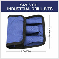 HSS 3pcs Steel Step Cone Set Drill Titanium Bit Hole Cutter 4-12/20/32mm Pouch Kings Warehouse 