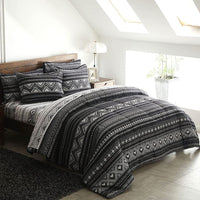 Hugo Reversible King Size Duvet Doona Quilt Cover Set Kings Warehouse 