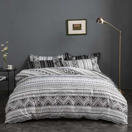 Hugo Reversible King Size Duvet Doona Quilt Cover Set Kings Warehouse 
