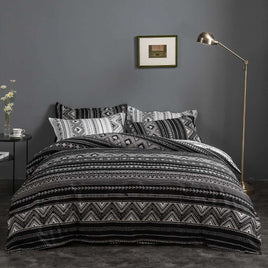 Hugo Reversible Queen Size Duvet Doona Quilt Cover Set Kings Warehouse 