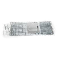 Humane Animal Trap Cage 150 x 50 x 53cm - Silver Pet Care > Pest Control Kings Warehouse 