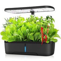 Hydroponics Growing System Indoor Germination Kit 12 Pods Home Gardening LED Kings Warehouse 