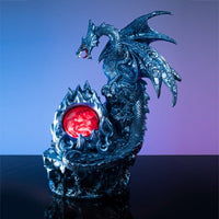 Ice Dragon with Fiery LED Crystal Ball Kings Warehouse 