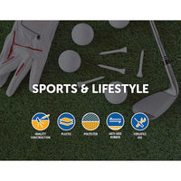 Indoor Practice Putting Green 2.5m Mat Inclined Ball Return Fake Grass 2 Holes KingsWarehouse 