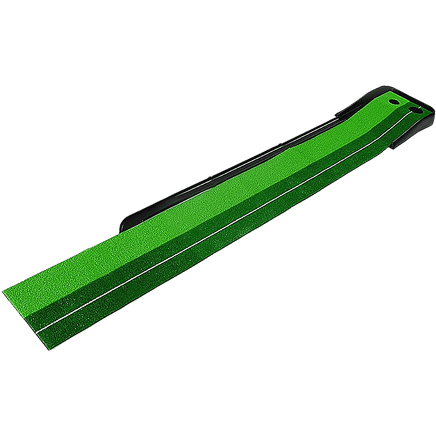 Indoor Practice Putting Green 2.5m Mat Inclined Ball Return Fake Grass 2 Holes KingsWarehouse 