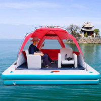 Inflatable Floating Fishing Dock Platform For Adults And Children - Plus Version Kings Warehouse 