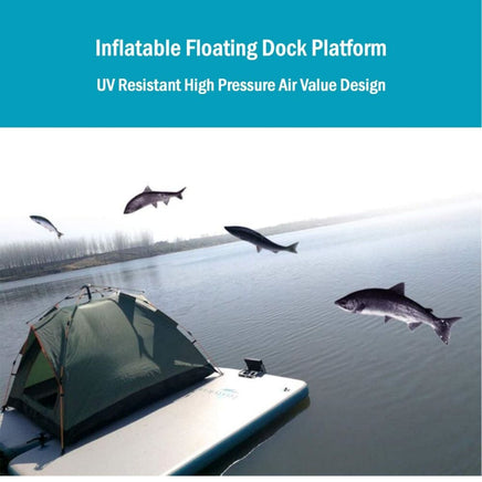 Inflatable Floating Fishing Dock Platform For Adults And Children - Standard Version Kings Warehouse 