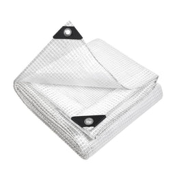 Instahut 9x12m Tarp Camping Tarps Poly Tarpaulin Heavy Duty Cover 135gsm Clear Outdoor Kings Warehouse 
