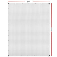 Instahut 9x12m Tarp Camping Tarps Poly Tarpaulin Heavy Duty Cover 135gsm Clear Outdoor Kings Warehouse 