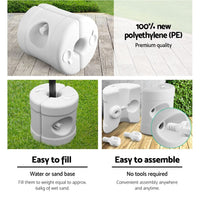 Instahut Gazebo Pop Up Marquee 3x4.5 Outdoor Wedding Gazebos Base Pod Kit White Kings Warehouse 