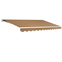 Instahut Retractable Folding Arm Awning Outdoor Awning Sunshade 4Mx2.5M Beige Kings Warehouse 