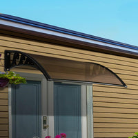 Instahut Window Door Awning Door Canopy Patio UV Sun Shield BROWN 1mx4m DIY Instahut Kings Warehouse 