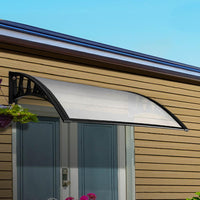Instahut Window Door Awning Door Canopy Patio UV Sun Shield Transparent 1mx4m DIY Instahut Kings Warehouse 