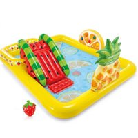 INTEX Fun'N Fruity Inflatable Play Centre Paddling Pool & Water Slide 57158EP Kings Warehouse 