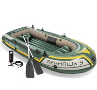 INTEX Seahawk 3 Person Inflatable Boat Fishing Boat Raft Set 68380NP AU Kings Warehouse 